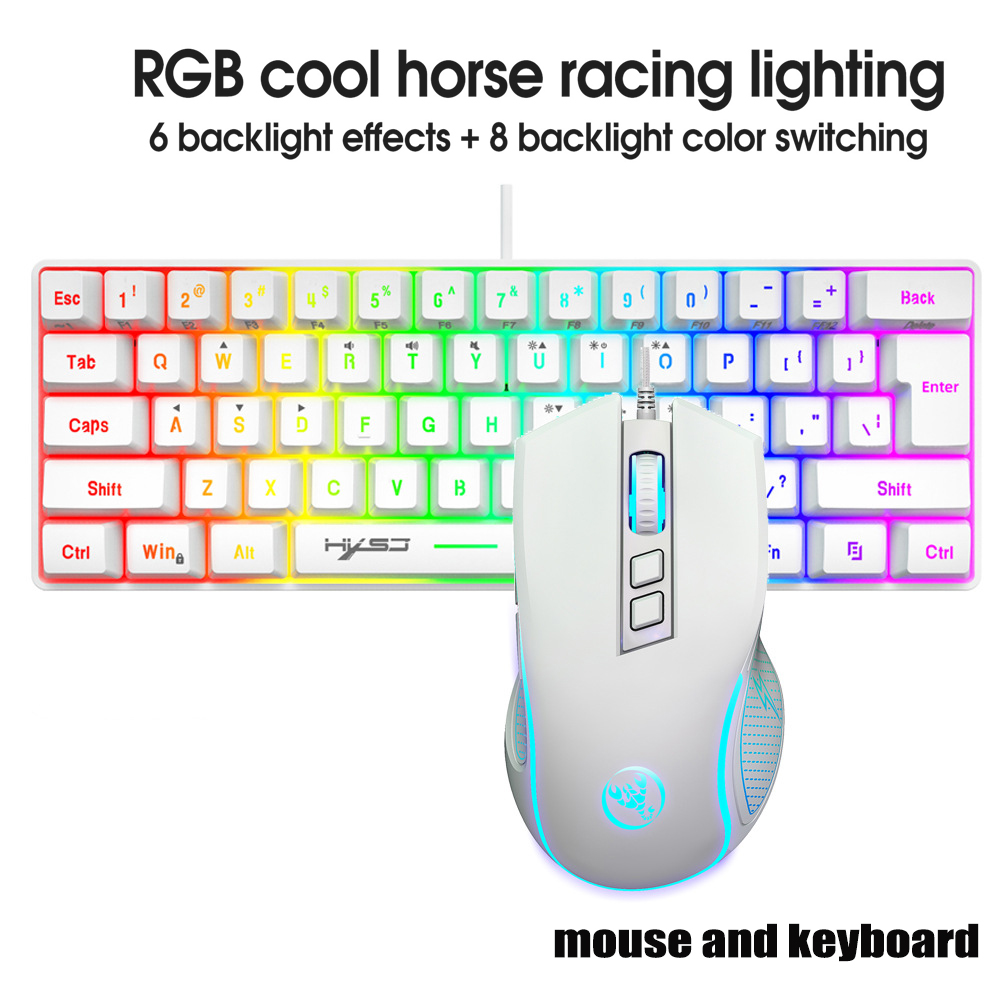 Gaming Keyboard Easy To Clean - Kit Clavier et Souris Gamer 60%