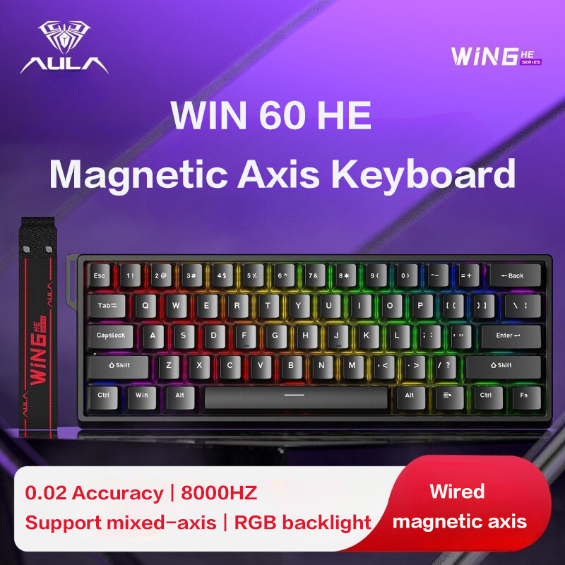 Gaming Keyboard Thocky - AULA WiN 60 clavier à axe