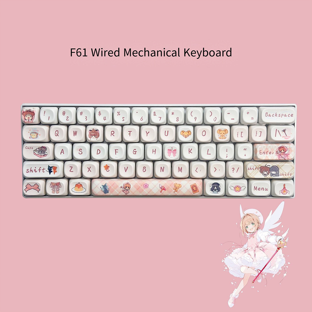 Keyboard Gaming Blue Switch - Clavier mécanique Cardcaptor Sakura 61 touches,