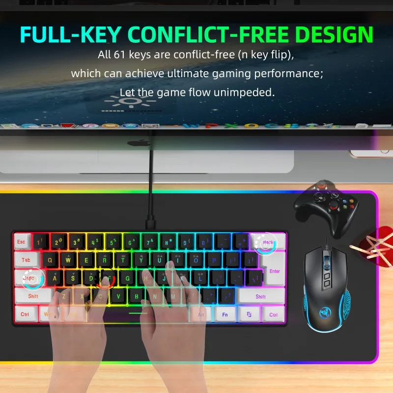 Kit Combo Clavier et Souris Ga - Gaming Keyboard And Mouse Combo Wireless avis et prix