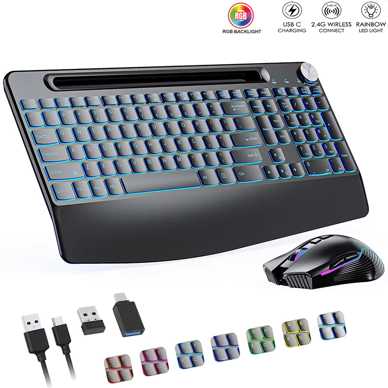 Clavier et souris sans fil 2.4 - Gaming Keyboard And Mouse Combo Wireless avis et prix