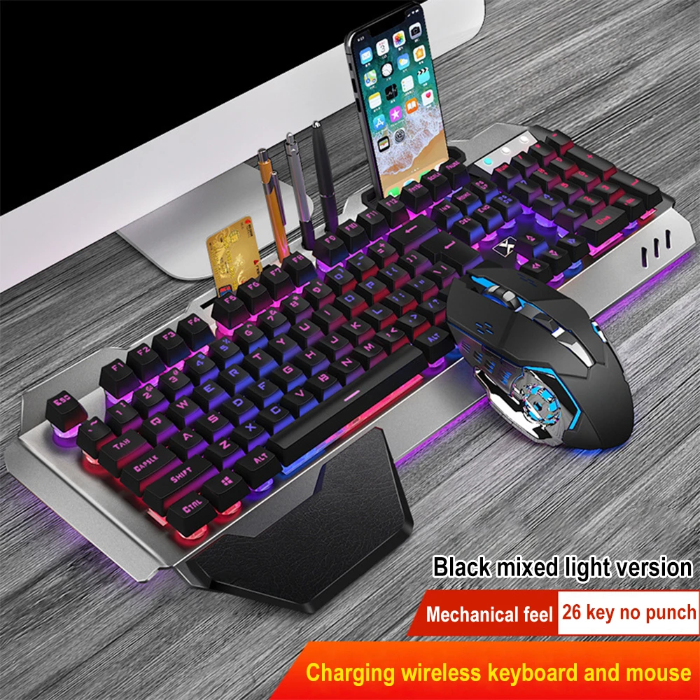 Ensemble clavier et souris san - Gaming Keyboard And Mouse Combo Wireless avis et prix