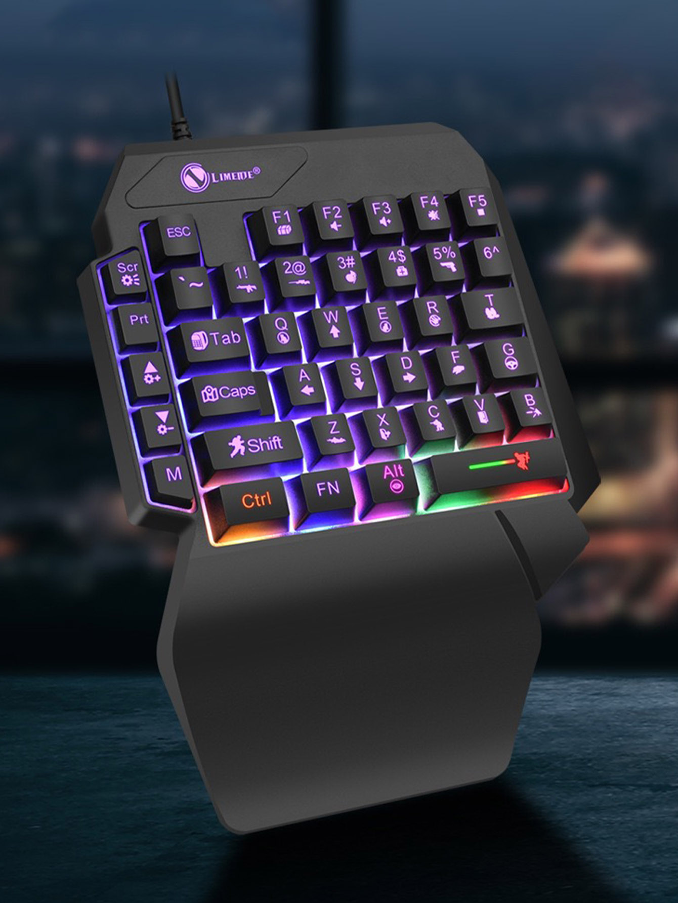 Clavier filaire mécanique pour - Gaming Keyboard 1 Hand avis et prix