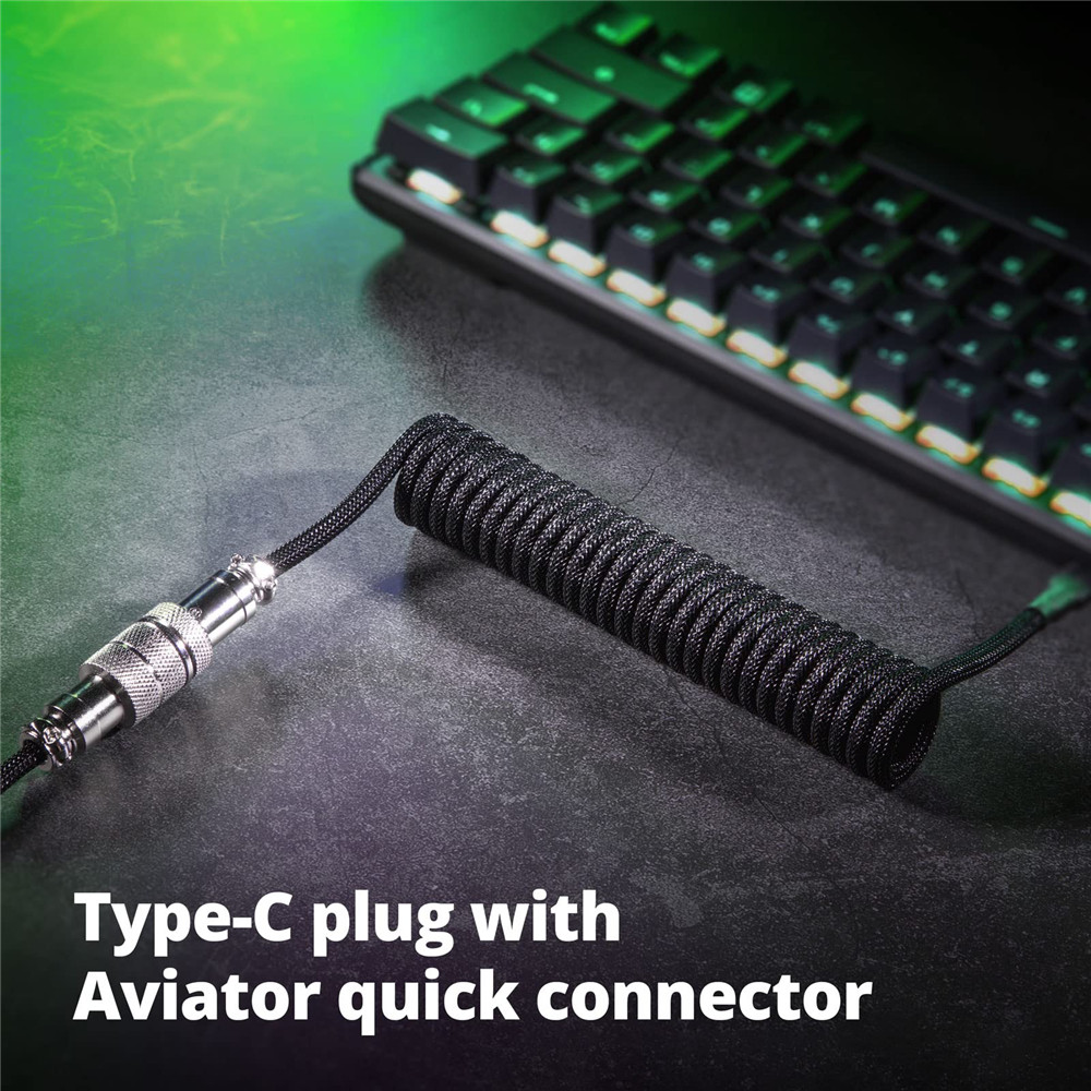 Câble enroulé pour clavier méc - Gaming Keyboard Type C avis et prix