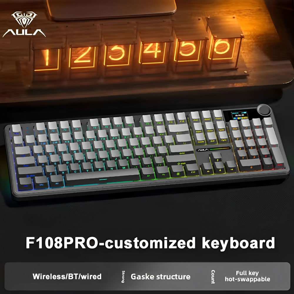 AULA F108 Pro clavier mécaniqu - Gaming Keyboard Corsair avis et prix
