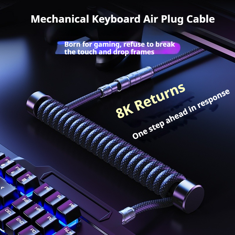 Câble de clavier enroulé Eary  - Gaming Keyboard Type C avis et prix