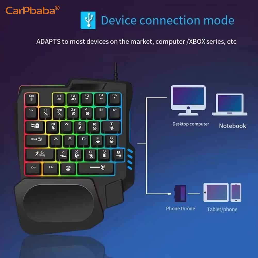 Kit de jeu USB à une main, cla - Gaming Keyboard 1 Hand avis et prix