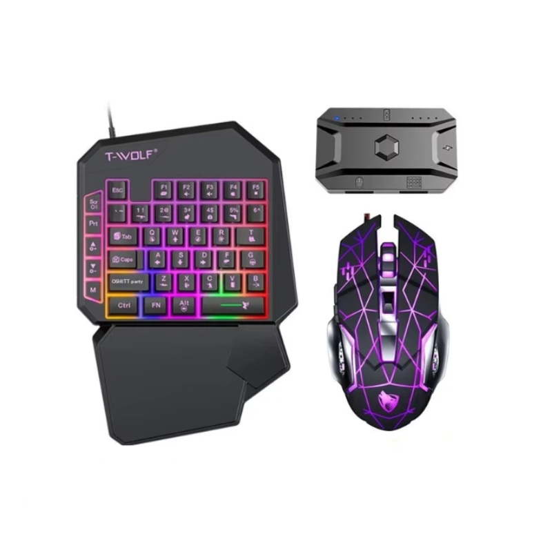 Clavier et souris de jeu T-Wol - Gaming Keyboard 1 Hand avis et prix