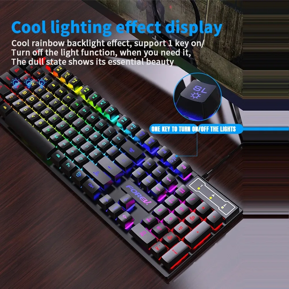 Clavier mécanique rétroéclairé - Gaming Keyboard And Mouse For Xbox avis et prix