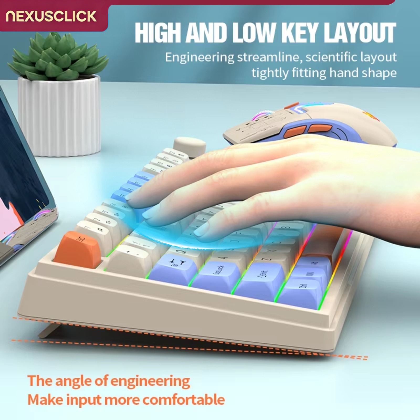 NexusClick Combo Clavier et So - Gaming Keyboard And Mouse Combo Wireless avis et prix