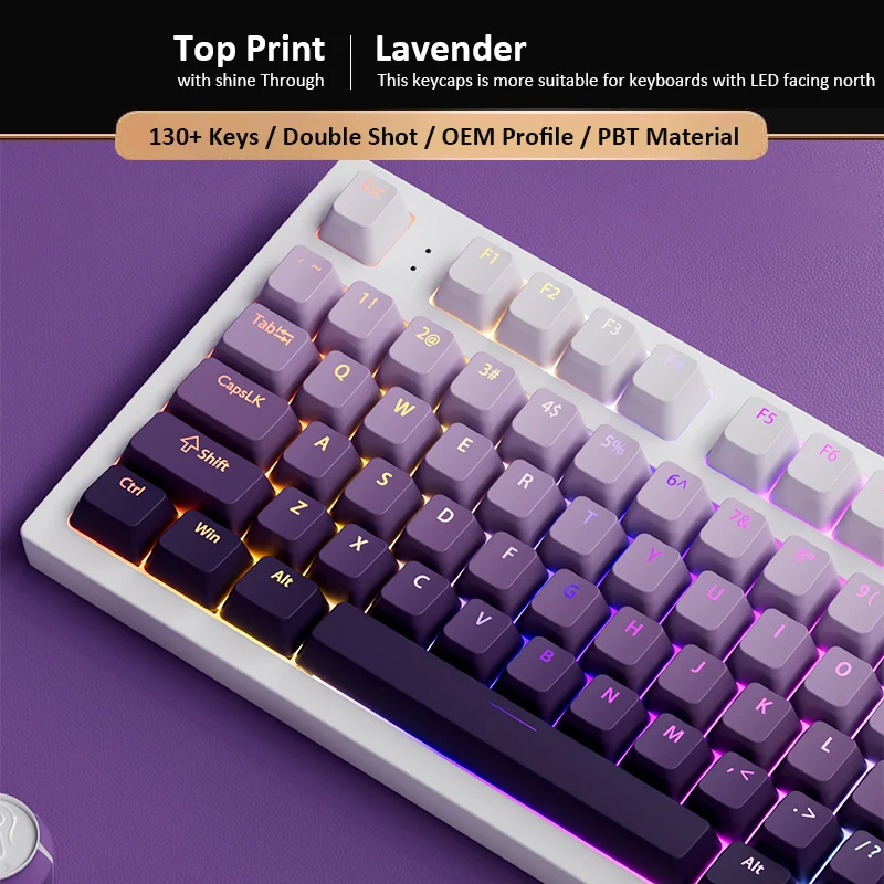 134 touches en PBT double inje - Gaming Keyboard Best avis et prix