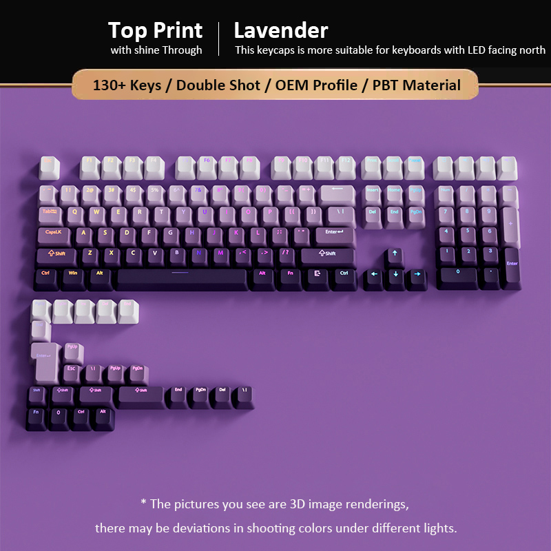 134 touches en PBT double inje - Gaming Keyboard Best avis et prix