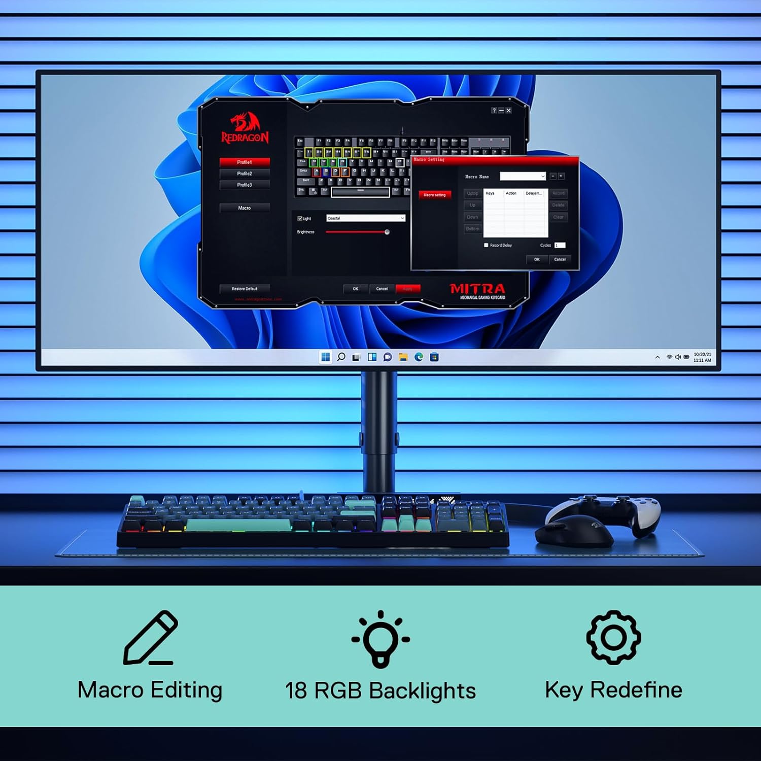 Redragon K582 SE filaire rvb 1 - Gaming Keyboard Thocky avis et prix